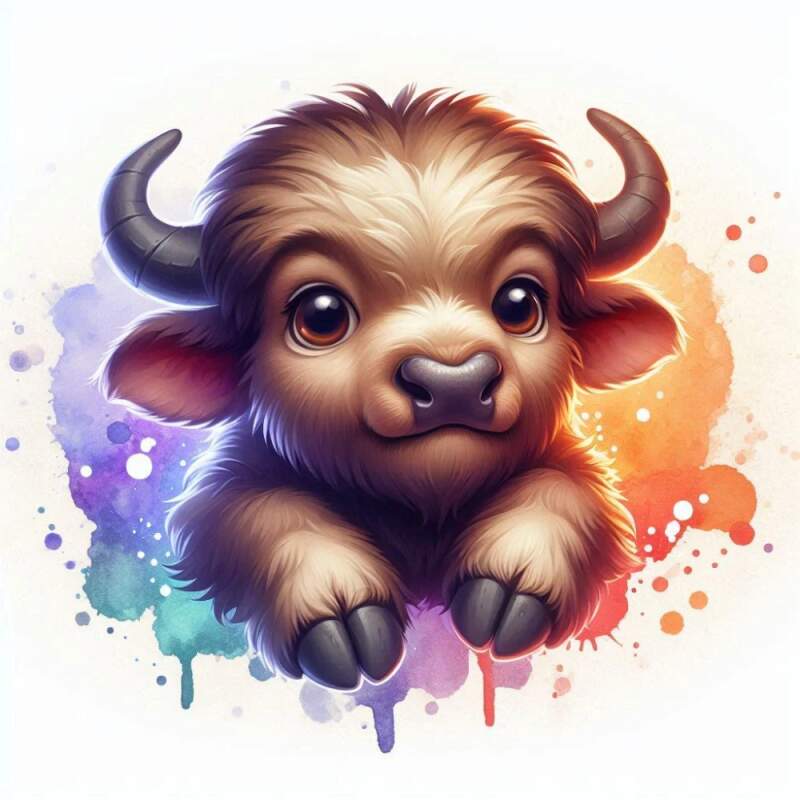 Levně Bůvol cute (NAŽEHLOVAČKA)