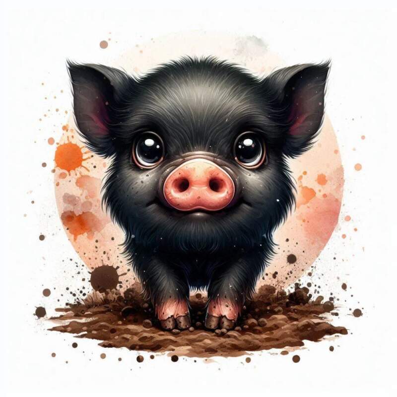 Levně Černé prasátko (NAŽEHLOVAČKA)