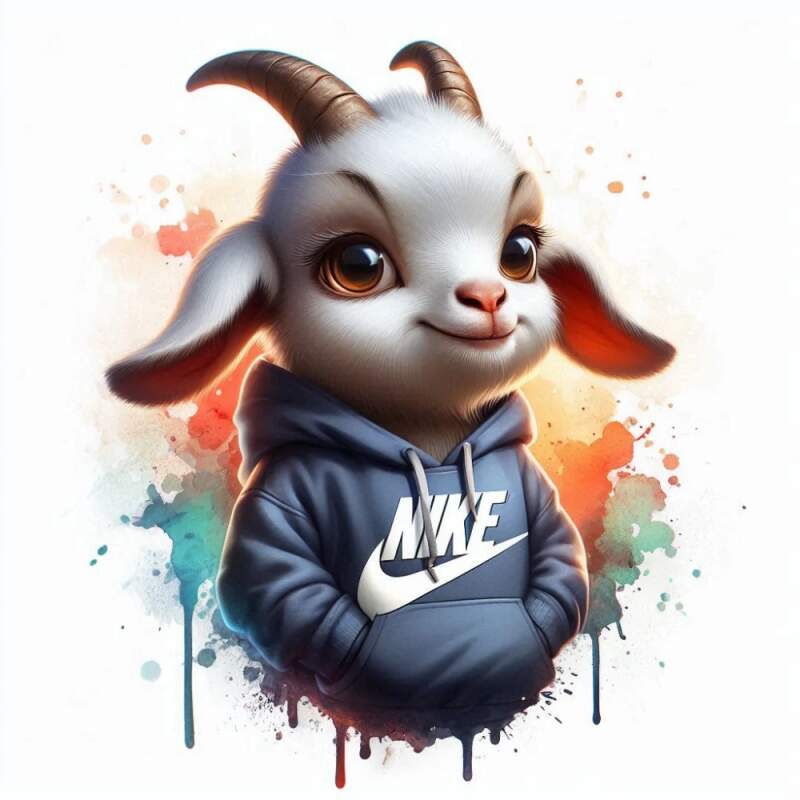 Levně Kůzle nike (NAŽEHLOVAČKA)