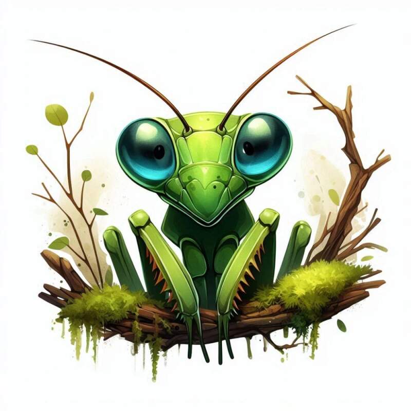 Levně Kudlanka cute (NAŽEHLOVAČKA)
