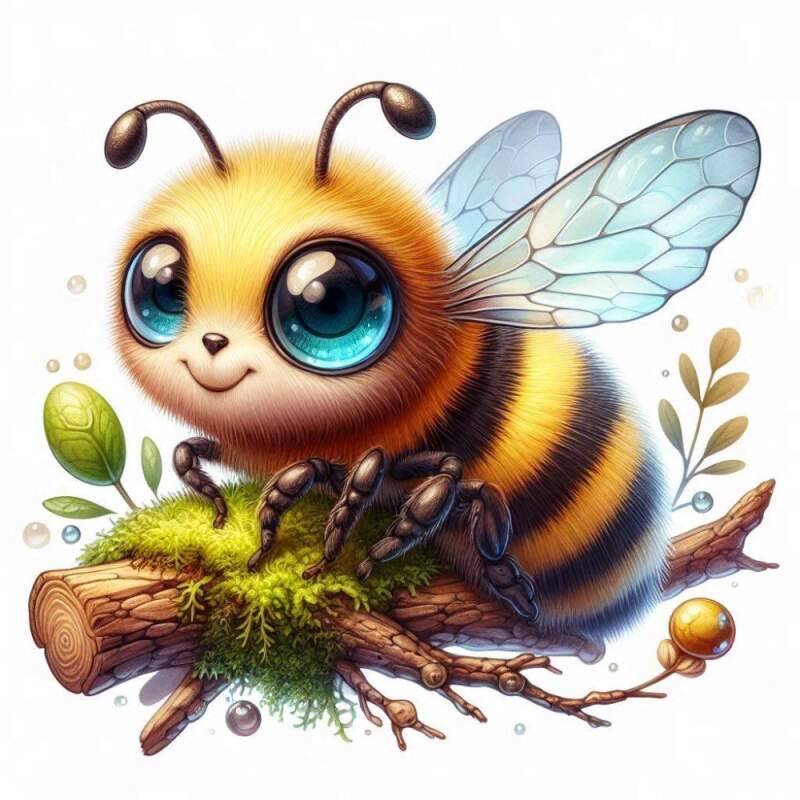 Levně Včela cute (NAŽEHLOVAČKA)