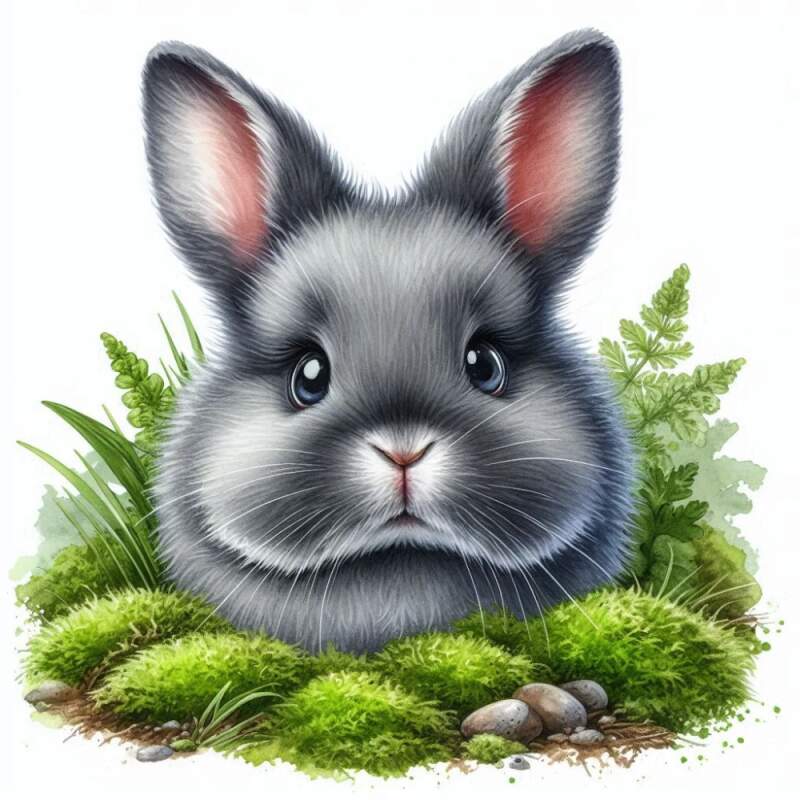 Levně Králík šedý (NAŽEHLOVAČKA)