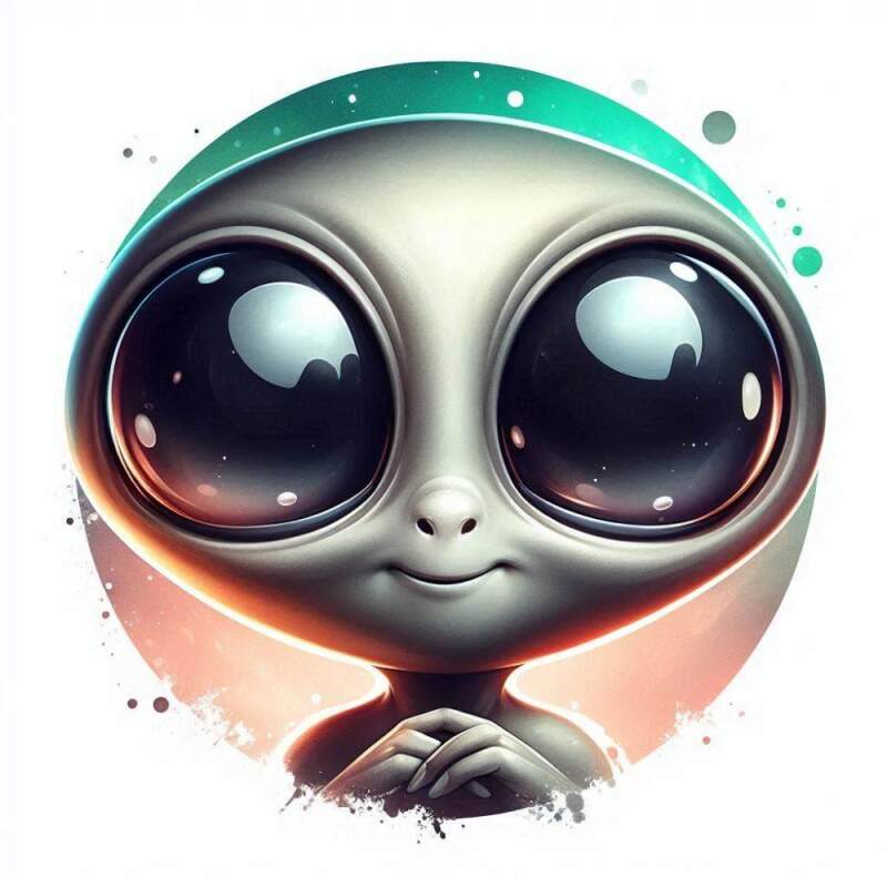 Levně Mimozemšťan cute (NAŽEHLOVAČKA)