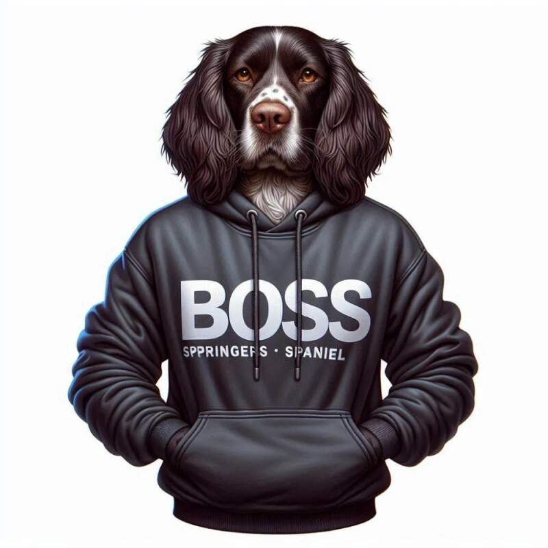 Levně Anglický špringeršpaněl černý boss (NAŽEHLOVAČKA)