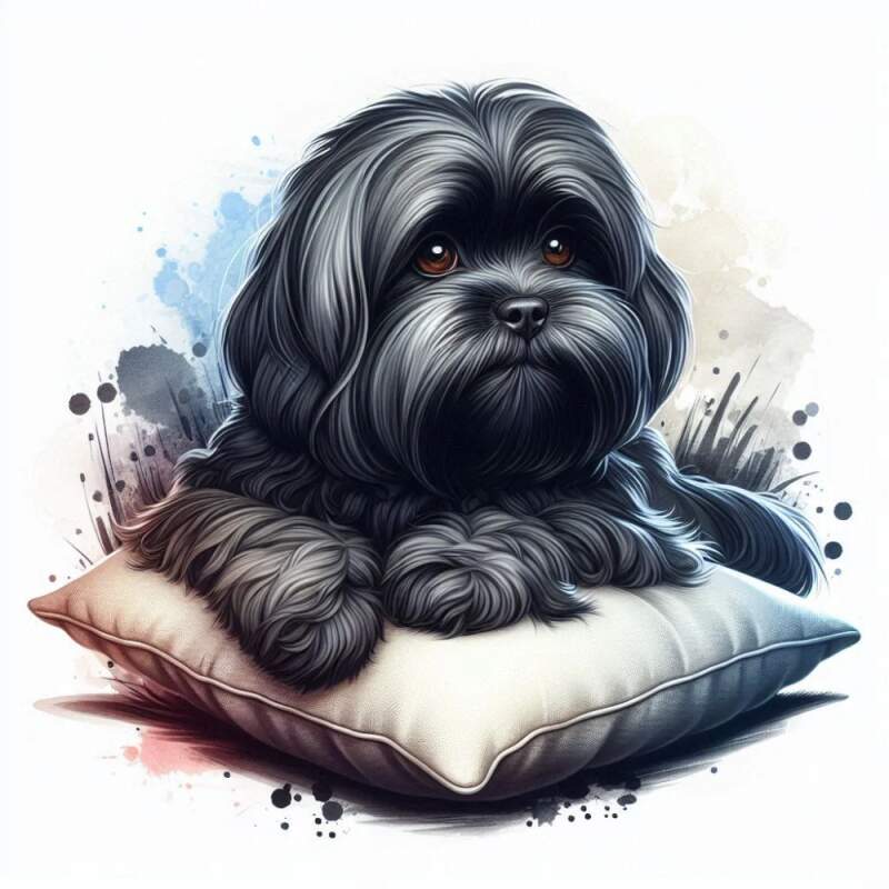 Levně Lhasa apso tmavý (NAŽEHLOVAČKA)