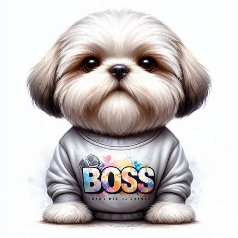 Levně Lhasa apso boss cute (NAŽEHLOVAČKA)