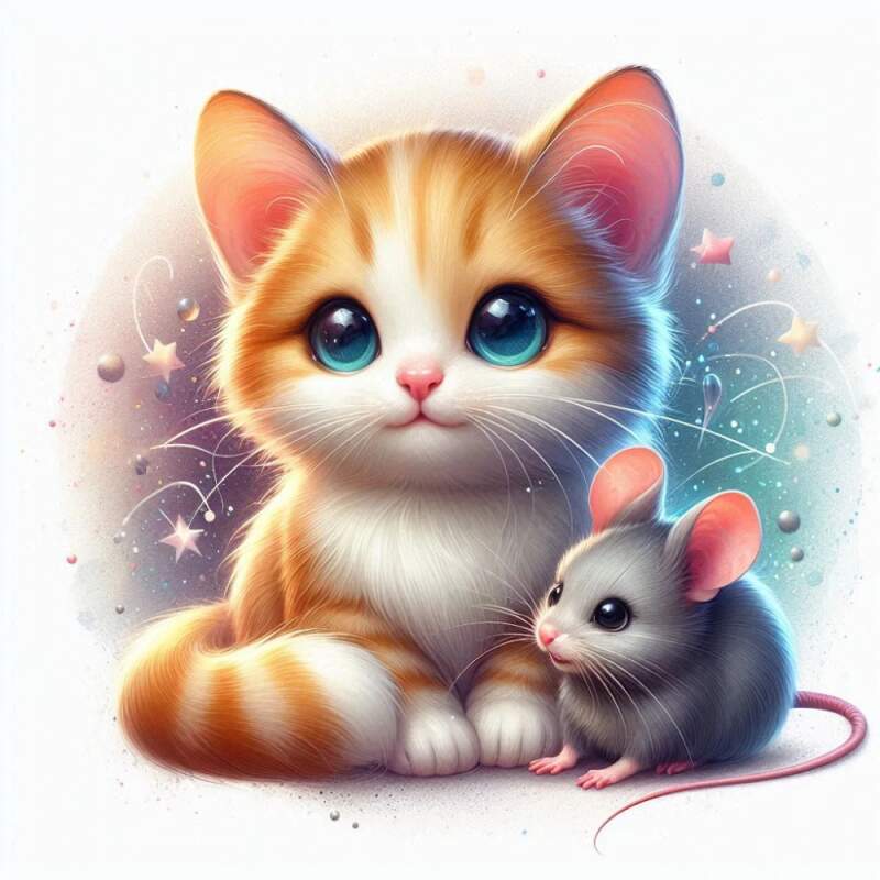 Levně Kočka a myš (NAŽEHLOVAČKA)