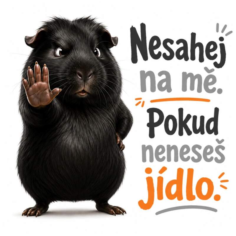 Levně Morče - nesahej na mě (NAŽEHLOVAČKA)
