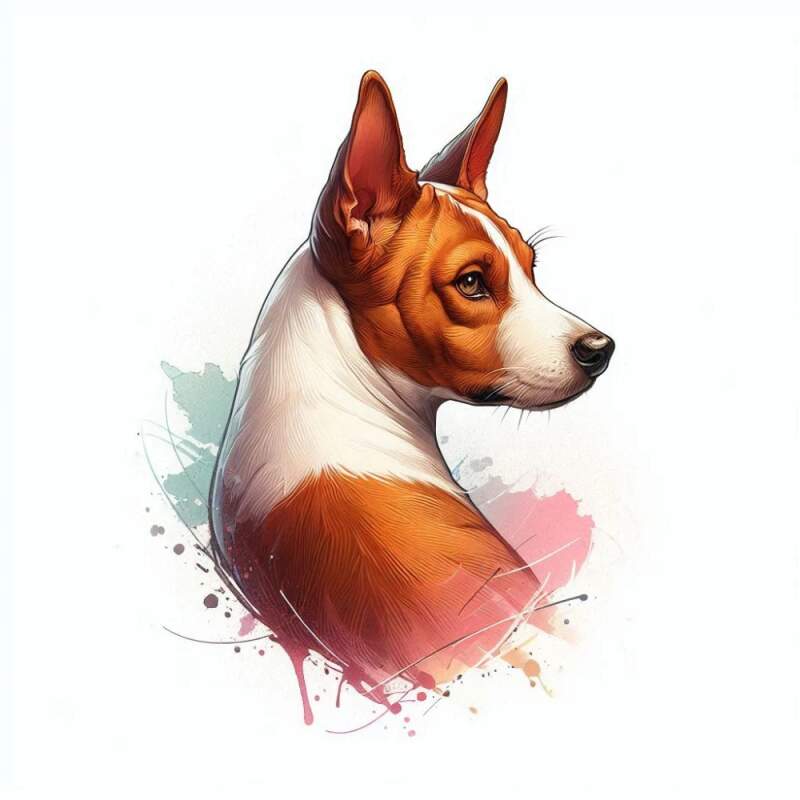 Levně Basenji světle hnědý (NAŽEHLOVAČKA)
