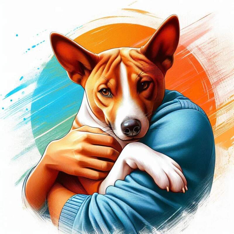 Levně Basenji na polštáři (NAŽEHLOVAČKA)