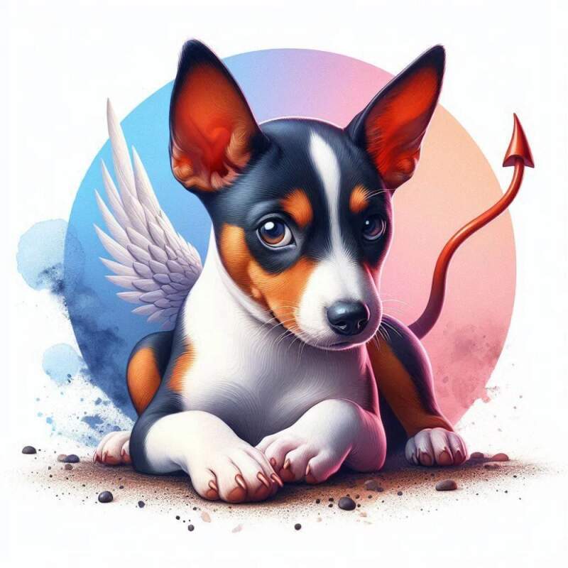 Levně Basenji tricolor - jsem andílek (NAŽEHLOVAČKA)