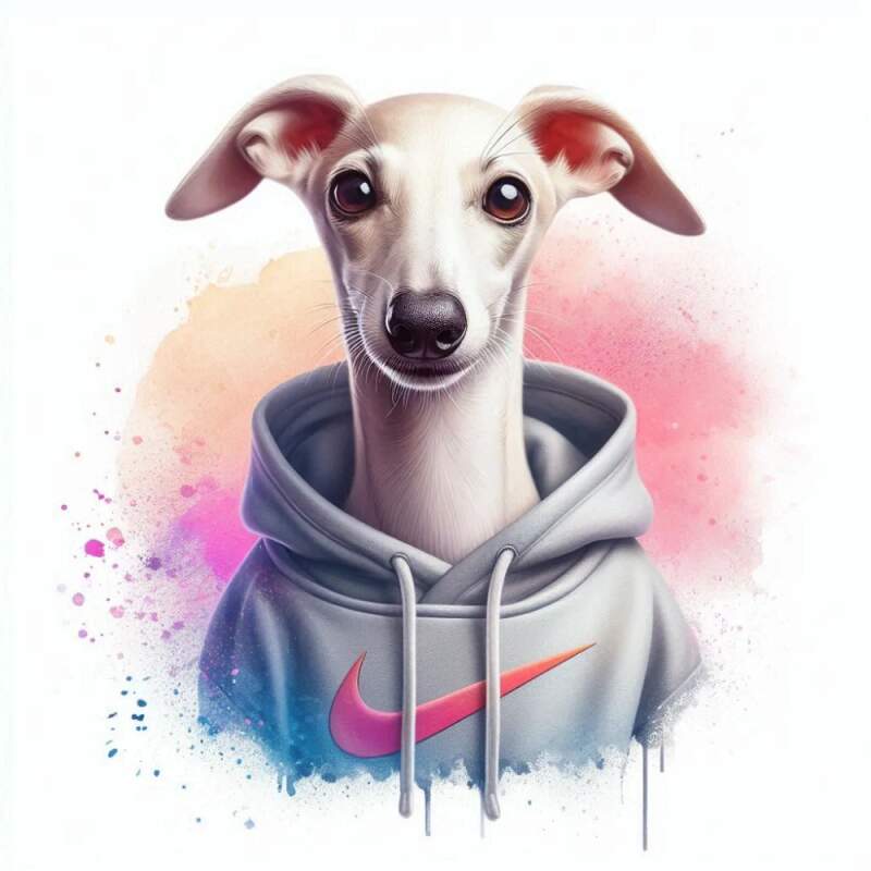 Levně Vipet světlý v mikině nike (NAŽEHLOVAČKA)