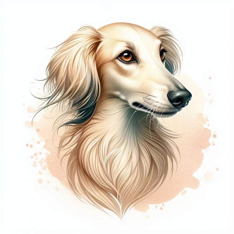 Levně Perský chrt - saluki světlý (NAŽEHLOVAČKA)