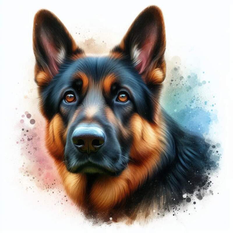 Levně Německý ovčák tmavý (Nažehlovačka hlášky)