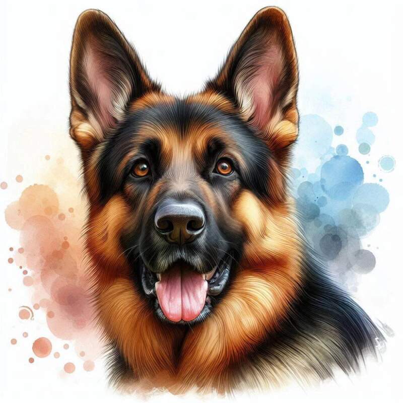 Levně Německý ovčák hlava (Nažehlovačka hlášky)