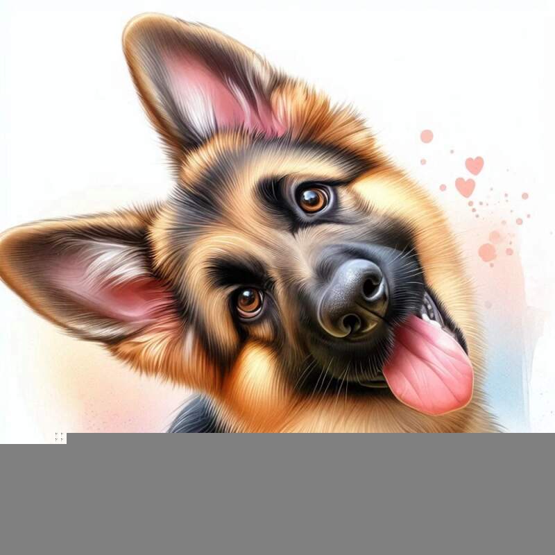Levně Německý ovčák cute (Nažehlovačka hlášky)