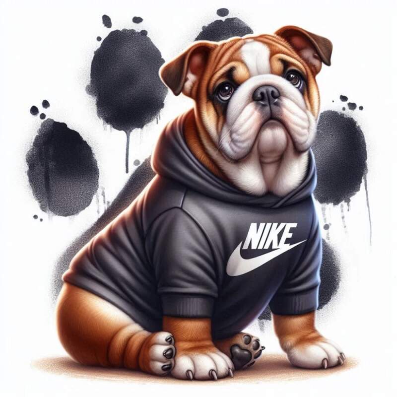 Levně Anglický buldog štěně (Nažehlovačka hlášky)