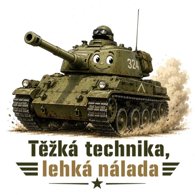 Levně Army tank (Nažehlovačka hlášky)