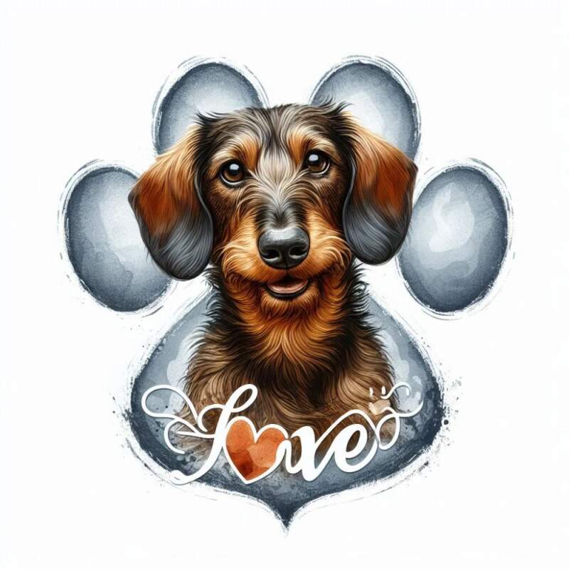 Levně Jezevčík drsnosrstý v tlapce love (NAŽEHLOVAČKA)