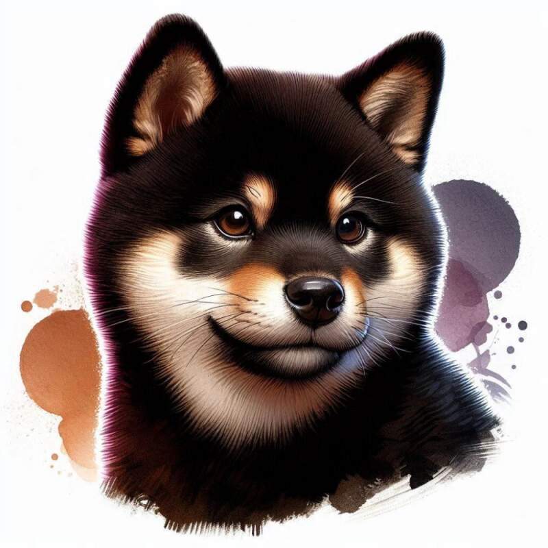 Levně Shiba inu tmavá (NAŽEHLOVAČKA)