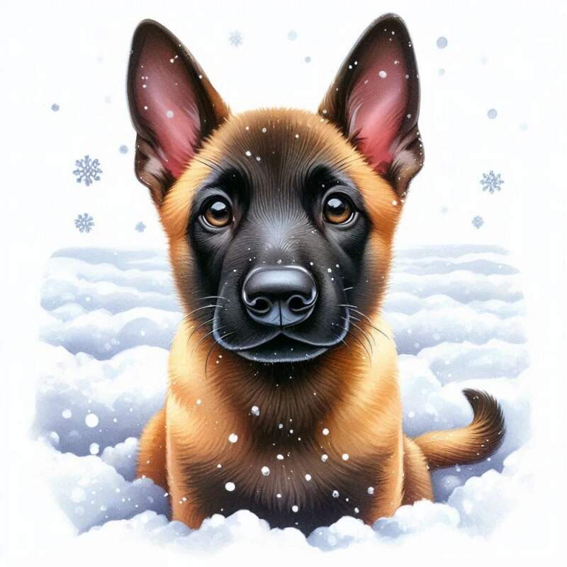 Levně Malinois štěně (nažehlovačka pes)