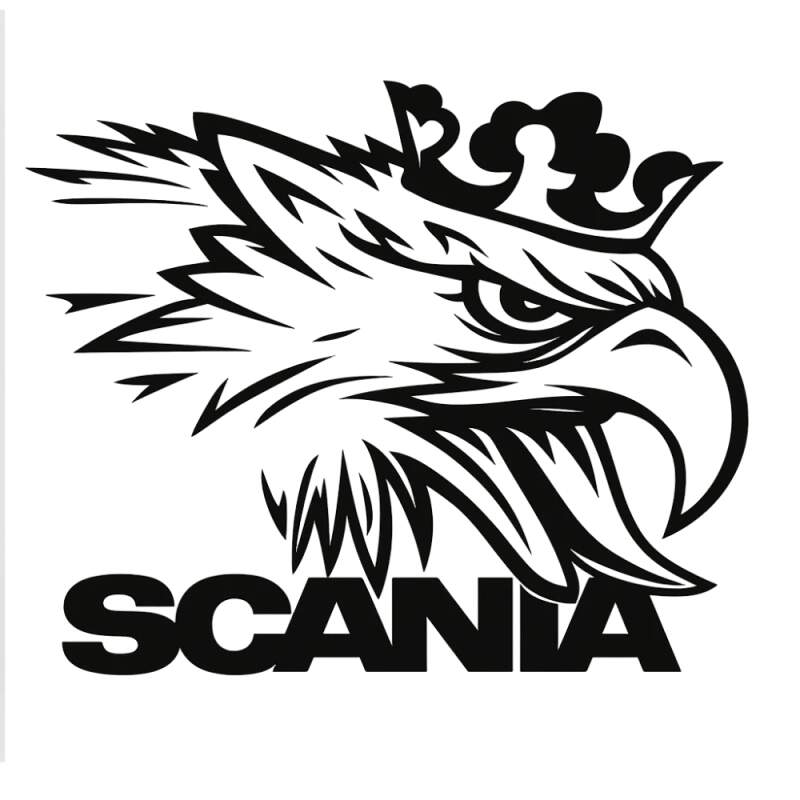 Levně Samolepka na auto scania (UV DTF tisk na míru)