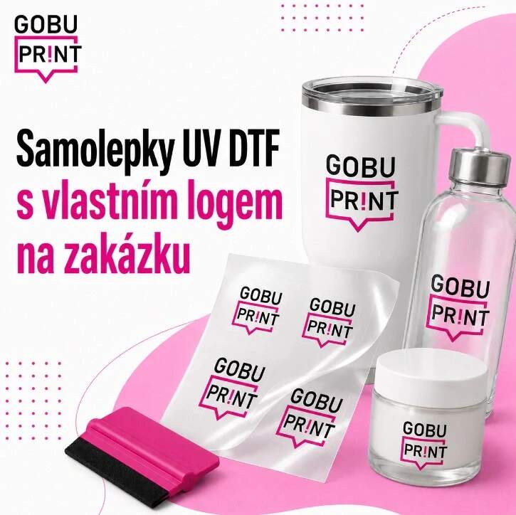 Levně Samolepka UV DTF s vlastním motivem (UV DTF tisk na míru)