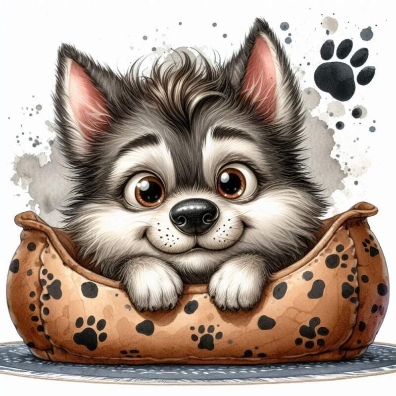 Levně Vlk cute (NAŽEHLOVAČKA)