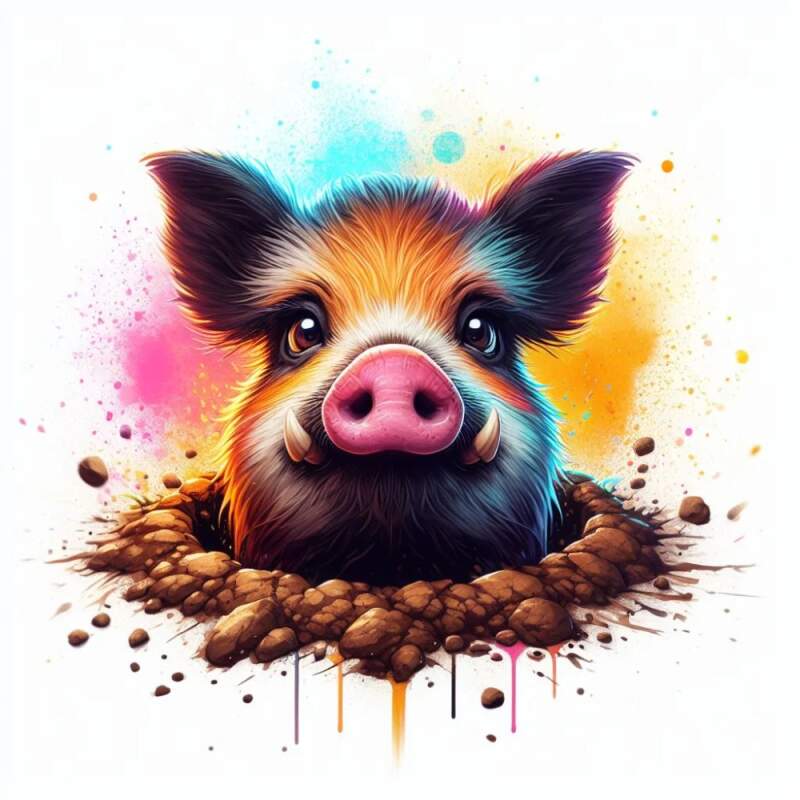 Levně Divočák sele (NAŽEHLOVAČKA)