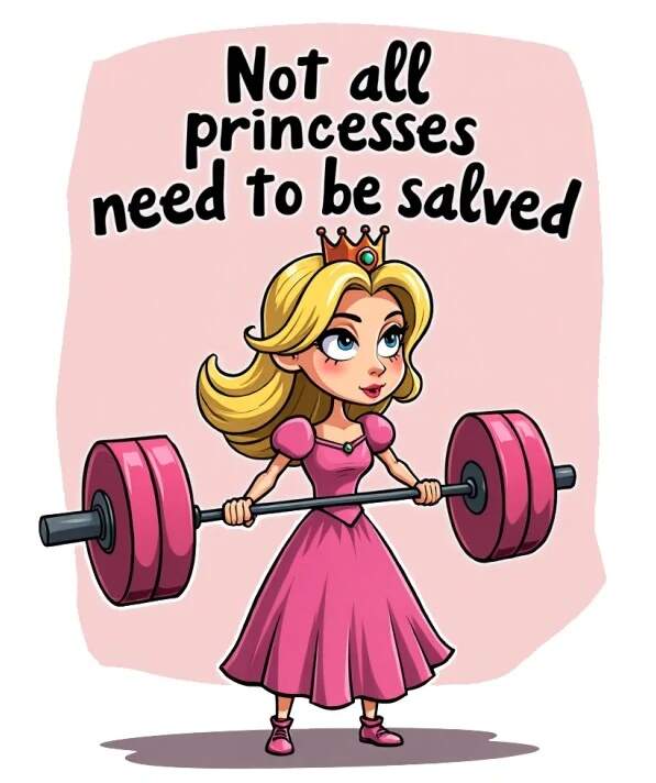 Levně Fitness princezna (NAŽEHLOVAČKA)