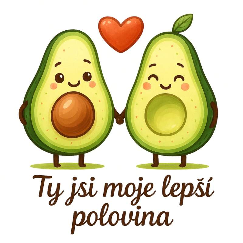 Levně Avokádo - Jsi moje lepší polovina (NAŽEHLOVAČKA)