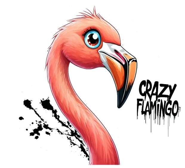 Levně Plameňák crazy (NAŽEHLOVAČKA)