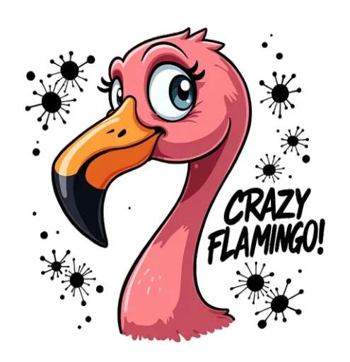 Levně Plameňák crazy II (NAŽEHLOVAČKA)