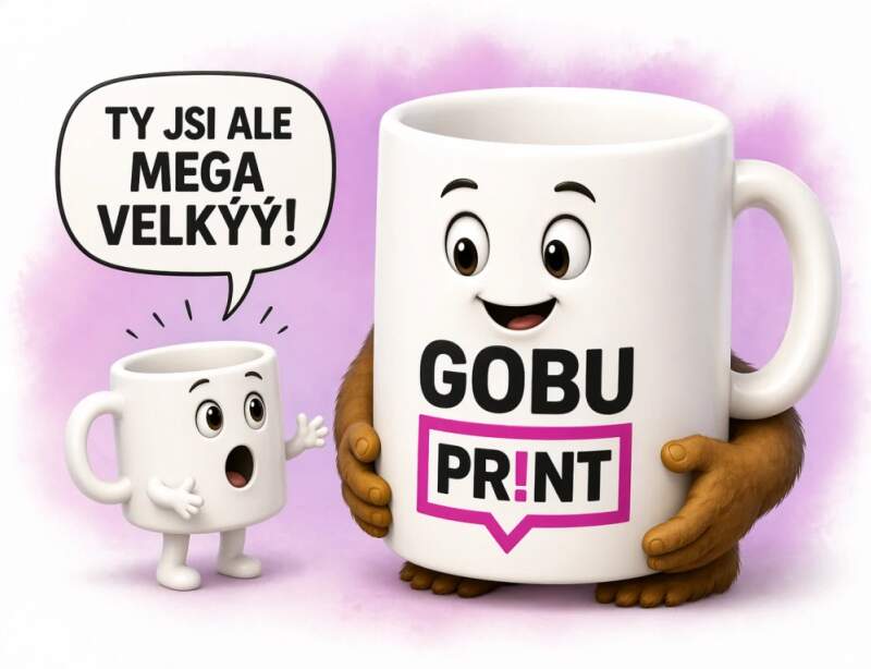 Levně Mega hrnek s vlastním potiskem 550ml (keramický hrnek 550ml)