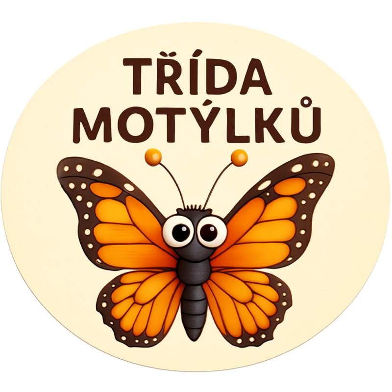 Levně Značky tříd v MŠ (samolepka na dveře)