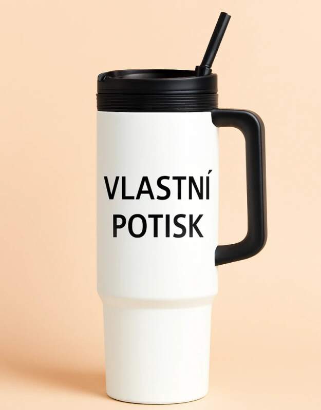 Levně 3.Nerezový termohrnek 1200ml s vlastním potiskem (cestovní termohrnek)