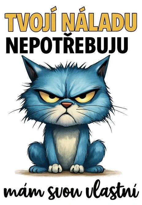 Levně Kočka a nálada (NAŽEHLOVAČKA)