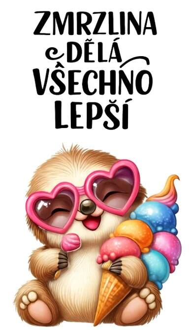 Levně Lenochod a zmrzlina (NAŽEHLOVAČKA)