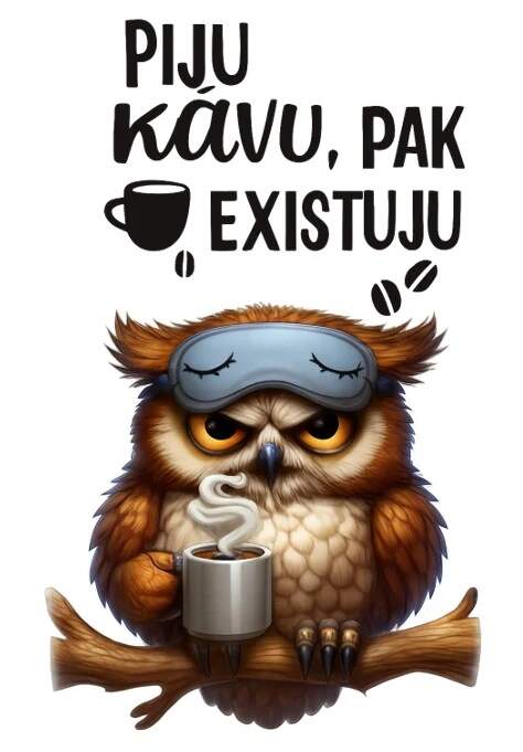 Levně Sova a káva (NAŽEHLOVAČKA)