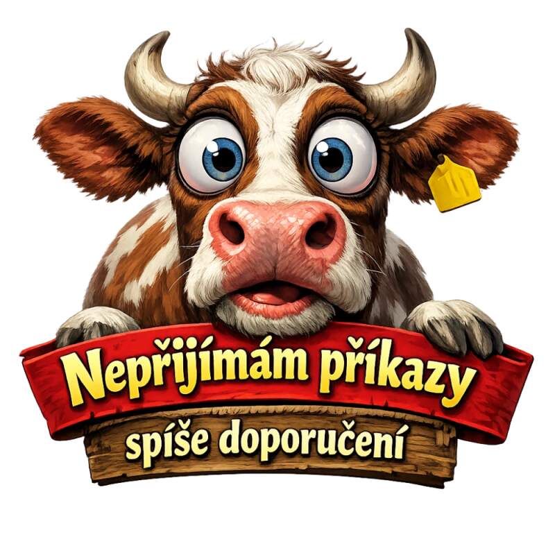 Levně Kráva a příkazy (NAŽEHLOVAČKA)