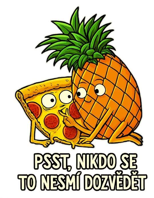 Levně Pizza a ananas (NAŽEHLOVAČKA)