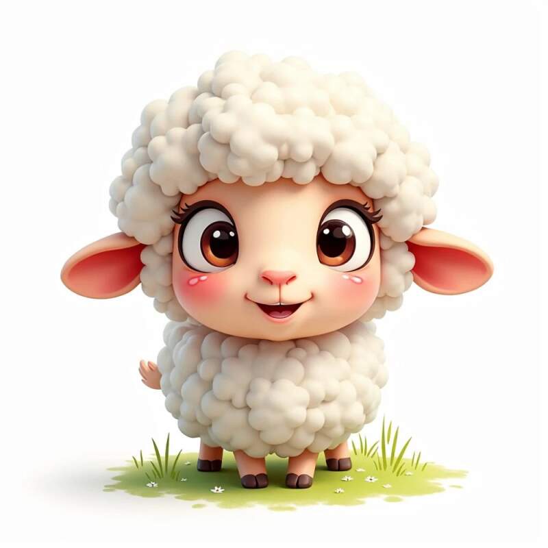 Levně Ovečka cute (NAŽEHLOVAČKA)
