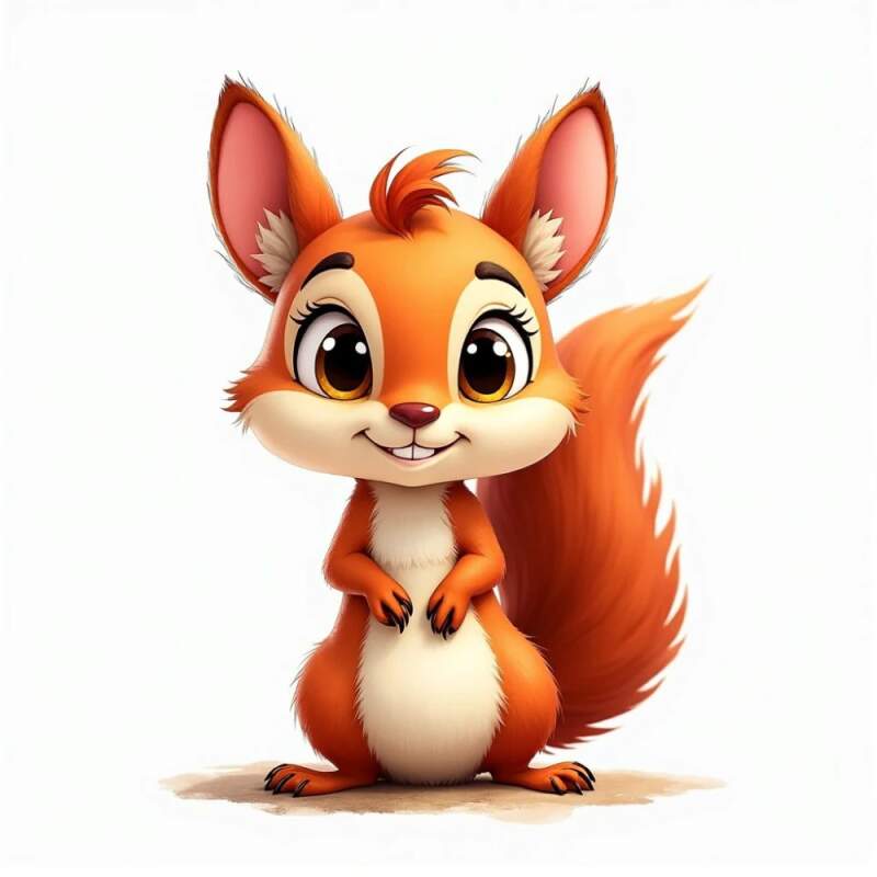Levně Veverka cute (NAŽEHLOVAČKA)