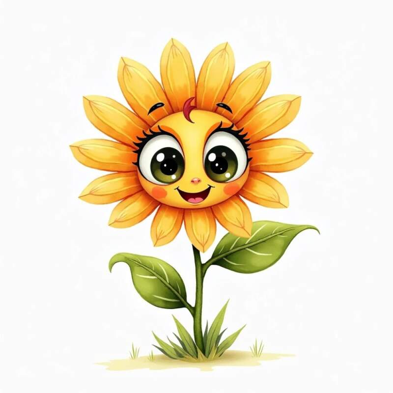 Levně Kytka žlutá cute (NAŽEHLOVAČKA)