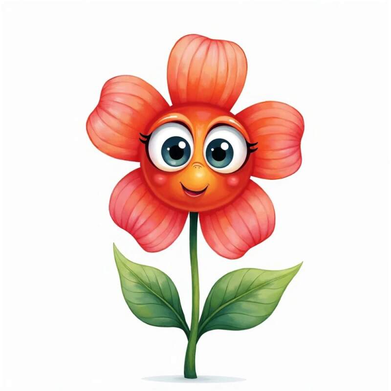 Levně Kytka červená cute (NAŽEHLOVAČKA)