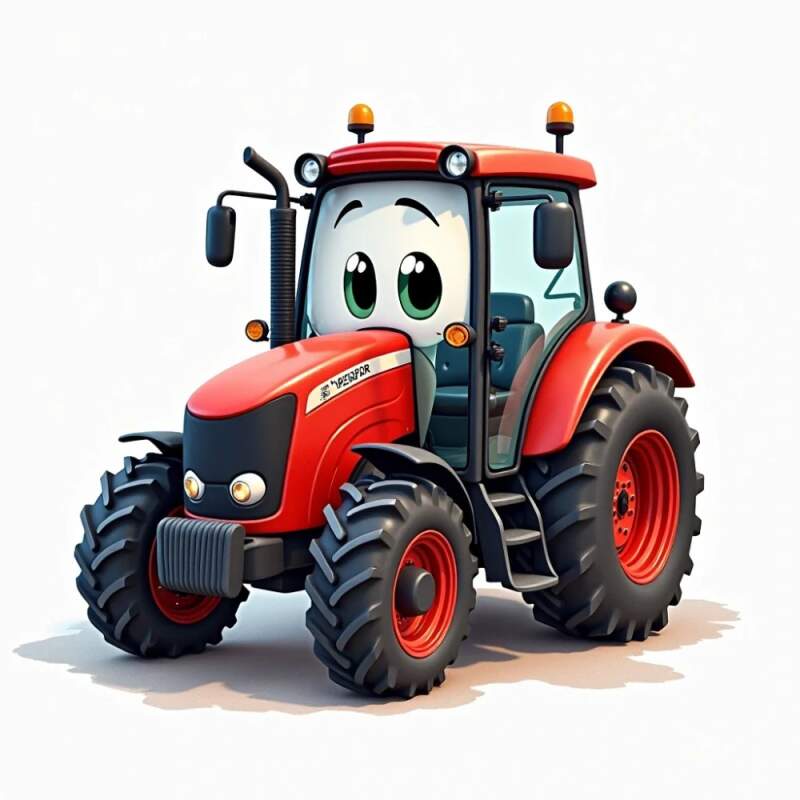 Levně Traktor cute (NAŽEHLOVAČKA)