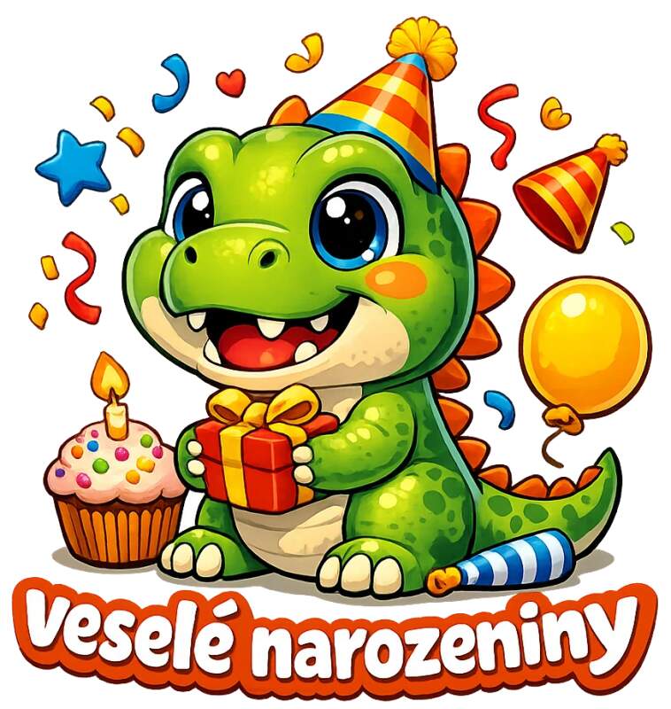 Levně Dinosaurus narozeniny (NAŽEHLOVAČKA)