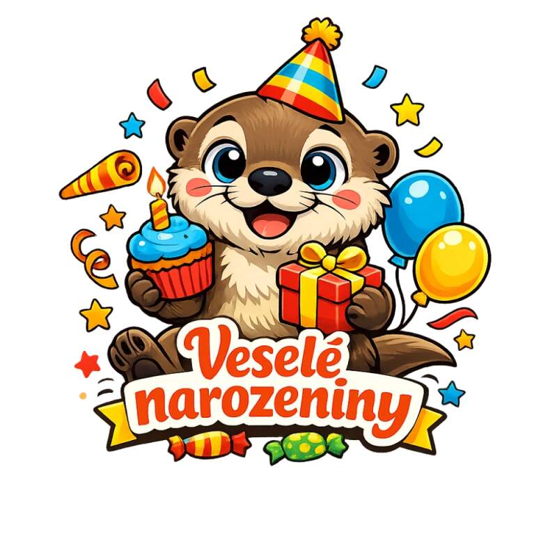 Levně Vydra narozeniny (NAŽEHLOVAČKA)