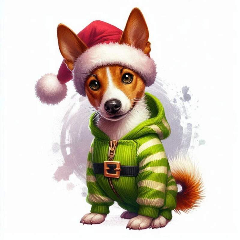 Levně Basenji jako Grinch (NAŽEHLOVAČKA)