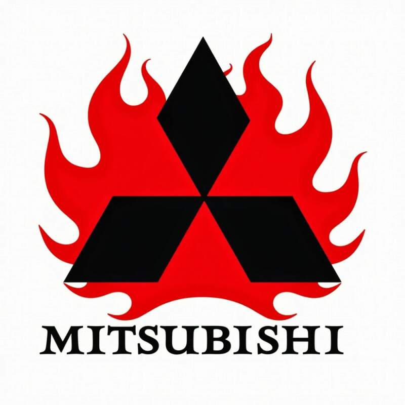 Levně Mitshubishi znak plamen (NAŽEHLOVAČKA)